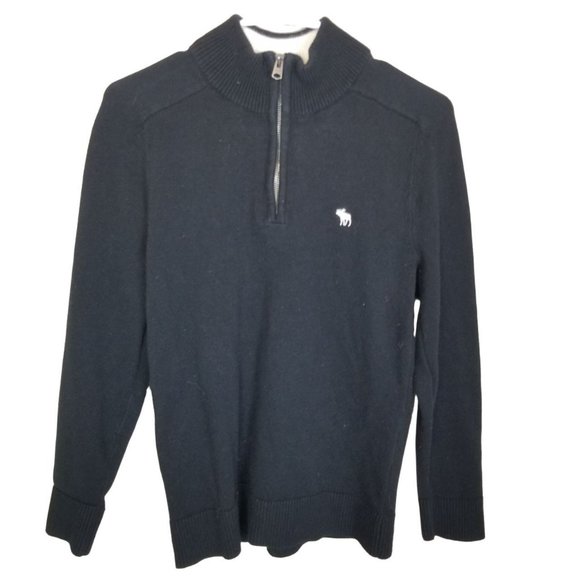 Abercrombie & Fitch Mens XS Black Cashmere Blend 1 - Picture 1 of 8